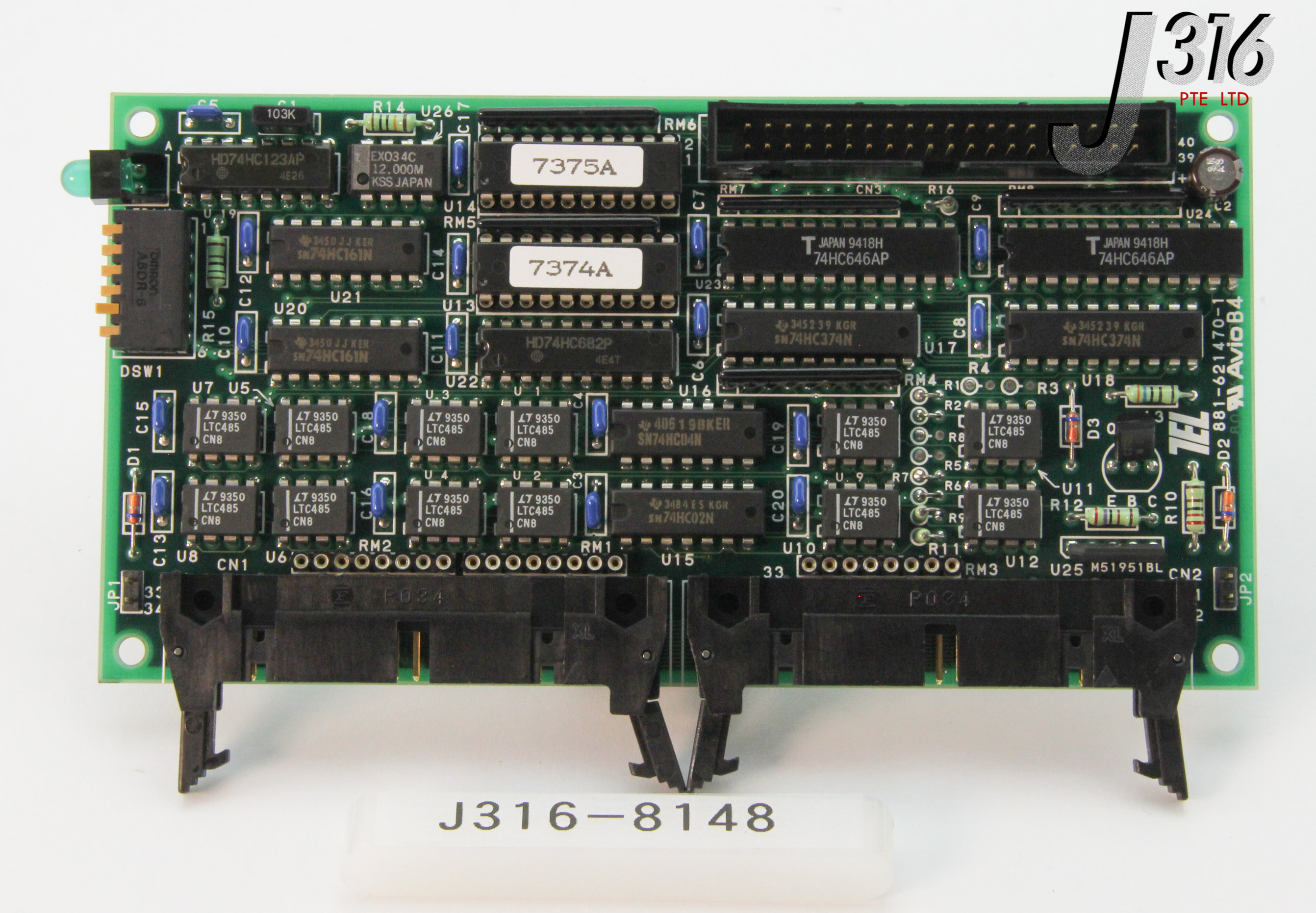 、 8148 TOKYO ELECTRON PCB, INDEXER CONT BOARD W/ 881-621470-1 881